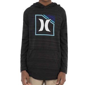 New Hurley Youth Hooded Long Sleeve Tee